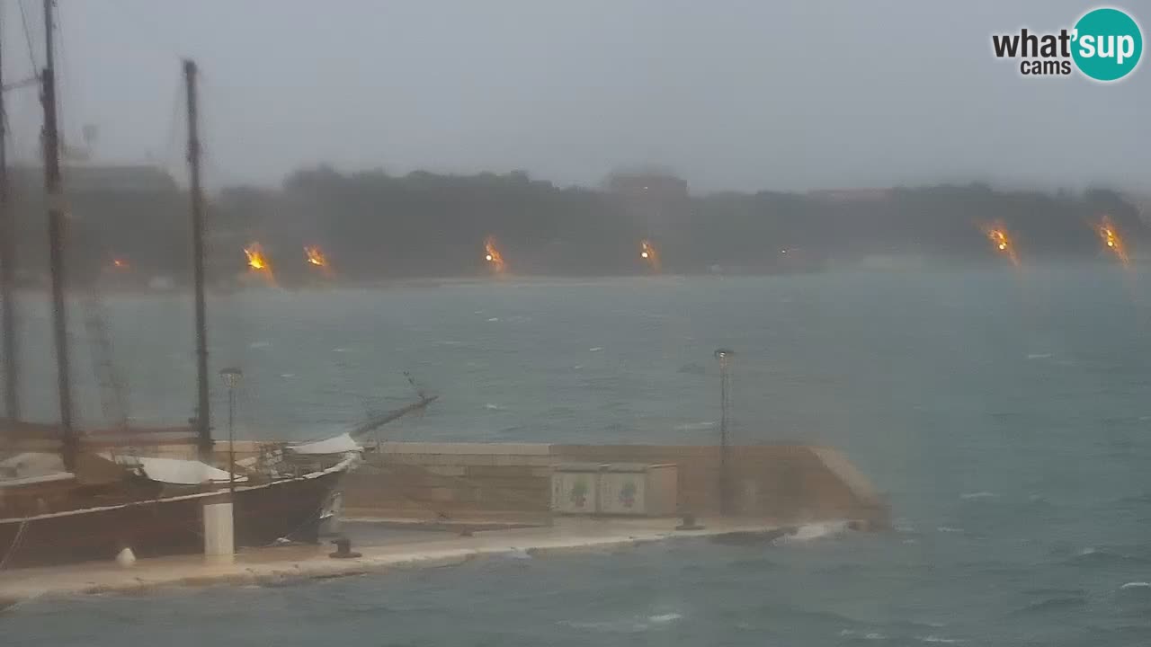 Vodice Live webcam – marina and  seafront