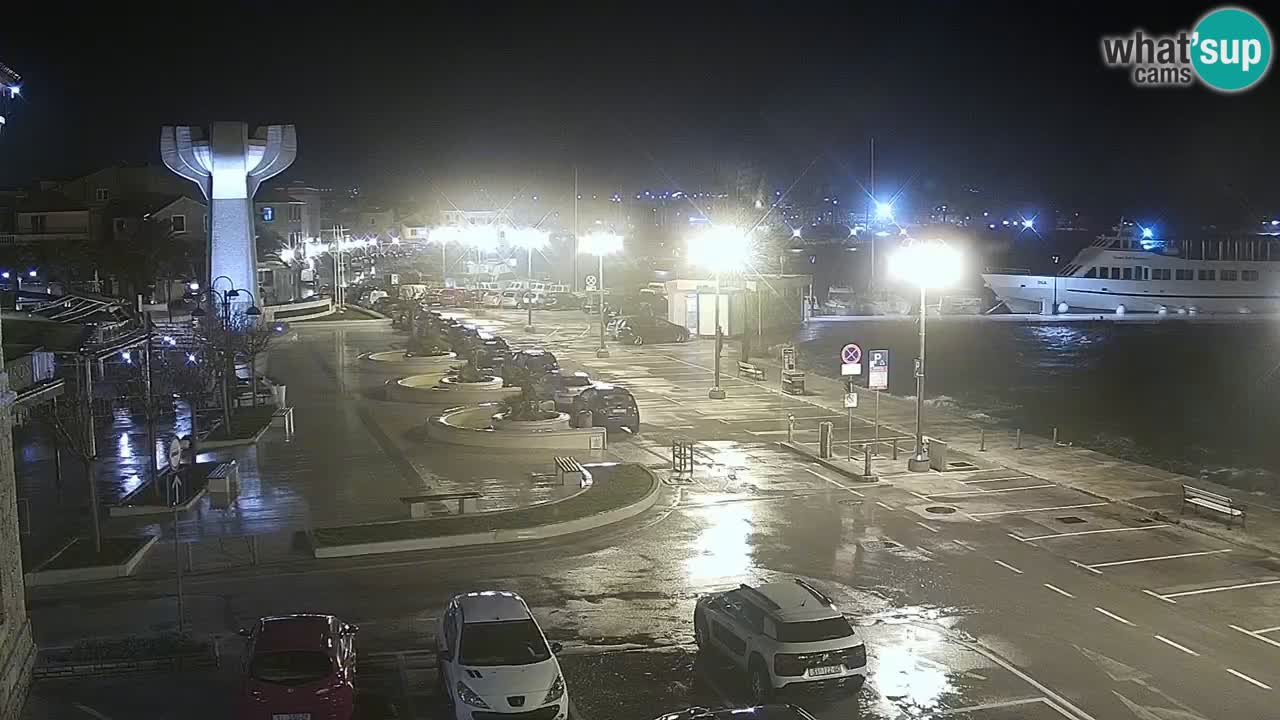 Vodice webcam live – front de mer
