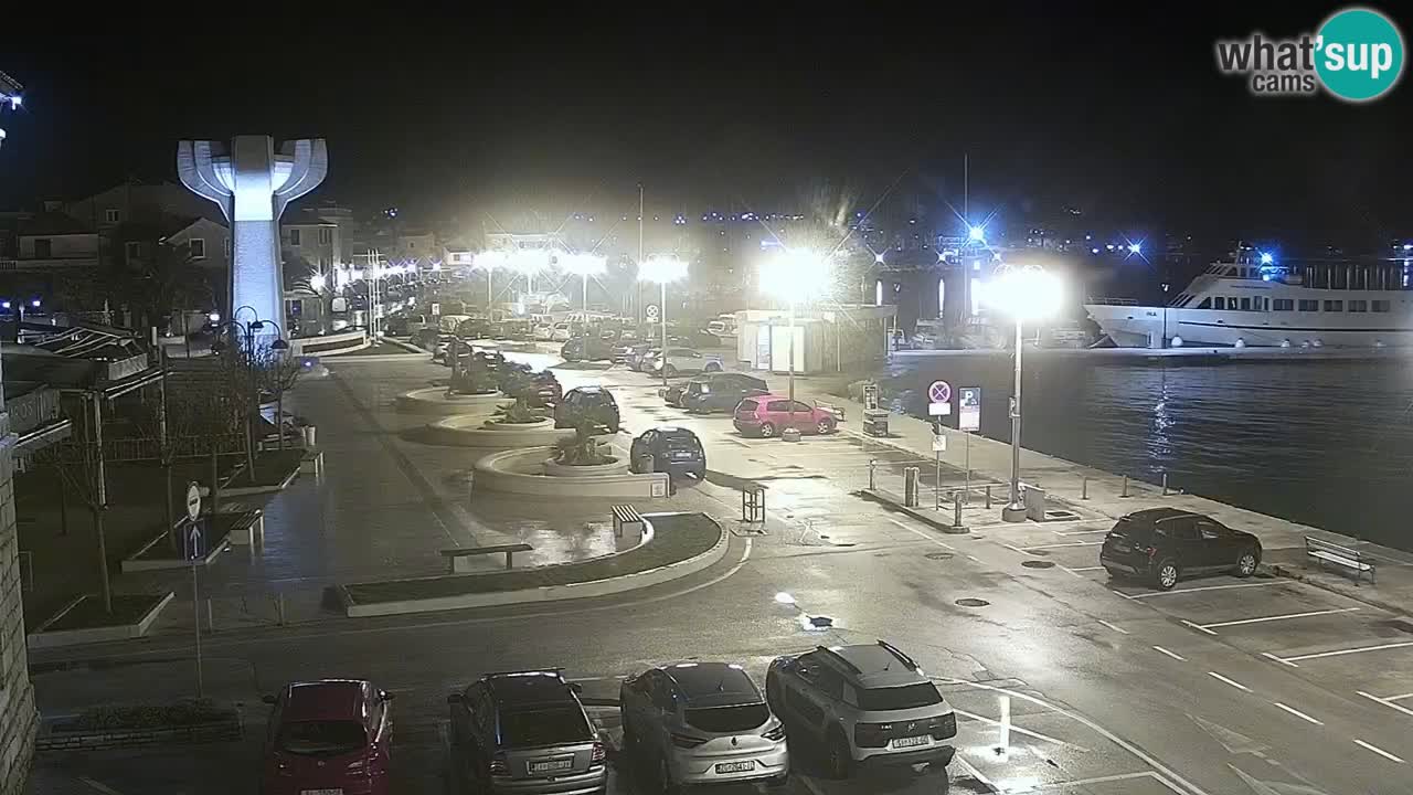 Vodice Live webcam – marina and seafront