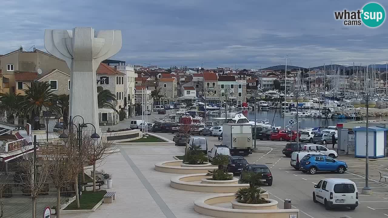 Vodice Live webcam – marina and  seafront