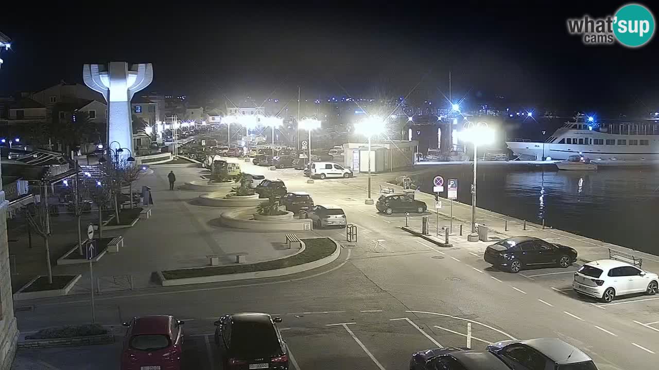 Vodice Live webcam – marina and  seafront