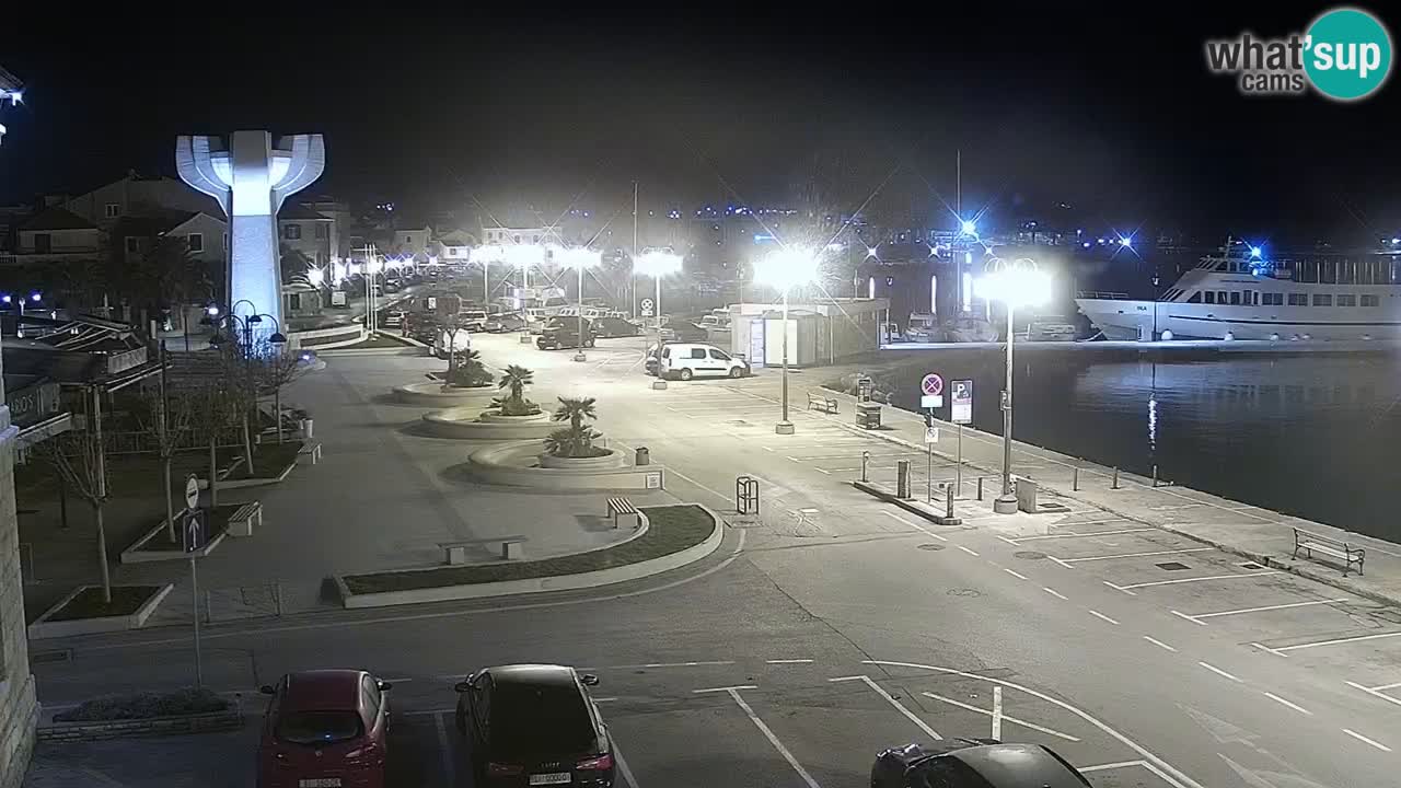 Vodice webcam live – front de mer