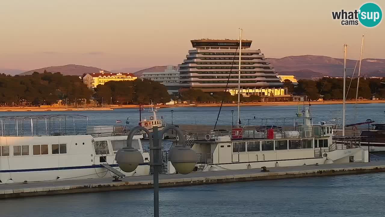Vodice Live webcam – marina and  seafront