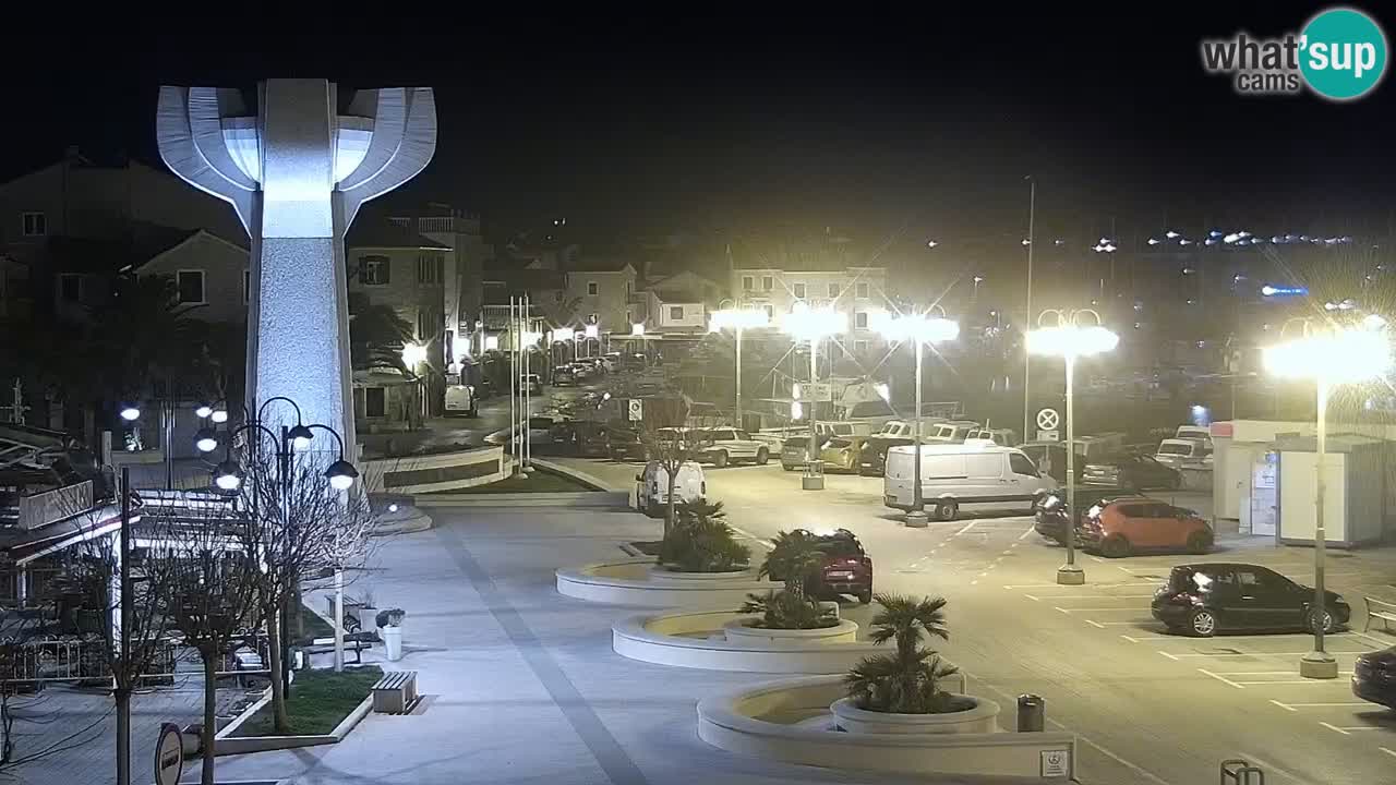 Vodice Live webcam – marina and  seafront