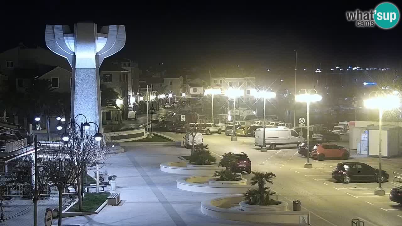 Vodice Live webcam – marina and  seafront