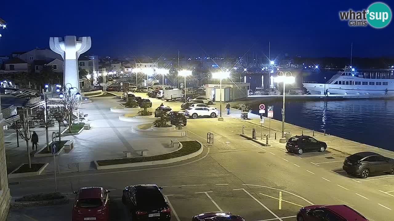 Vodice Live webcam – marina and  seafront