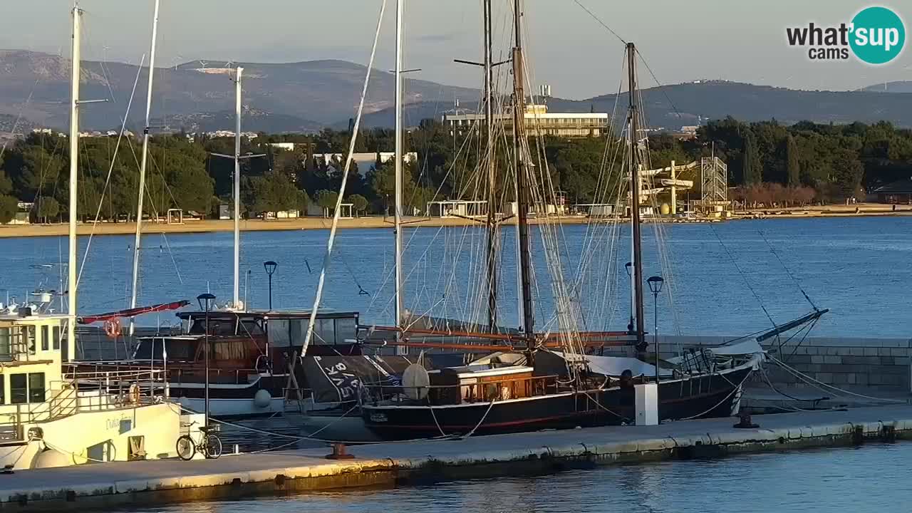 Vodice Live webcam – marina and  seafront