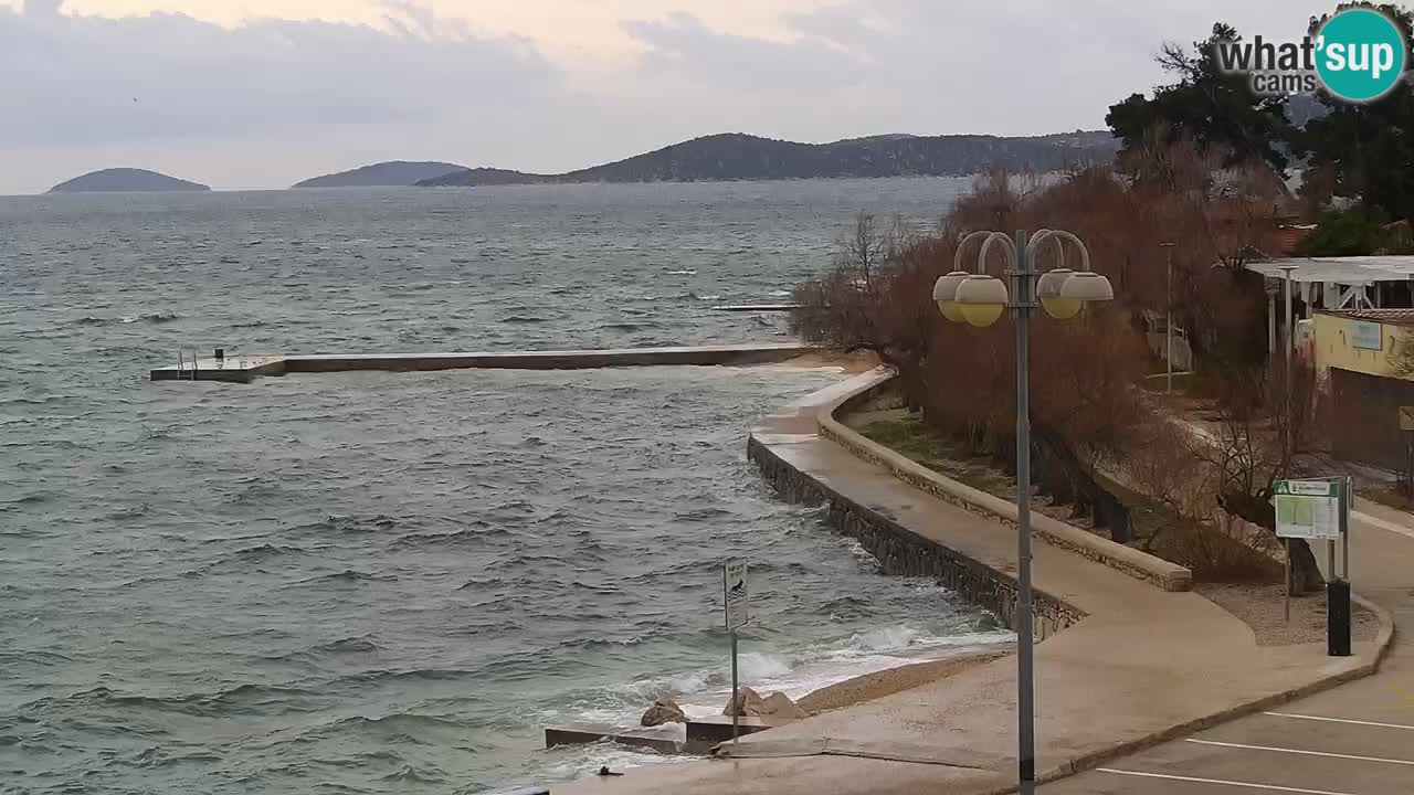 Vodice Live webcam – marina and  seafront