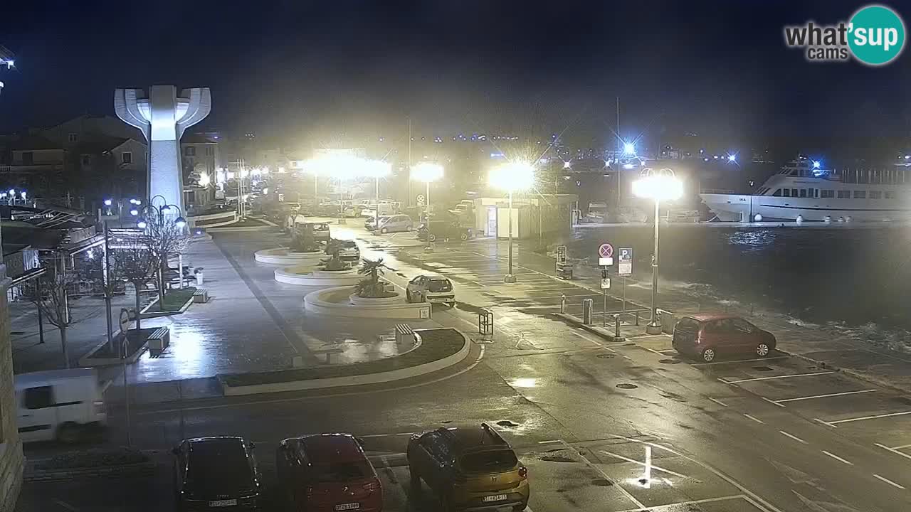 Vodice webcam live – front de mer