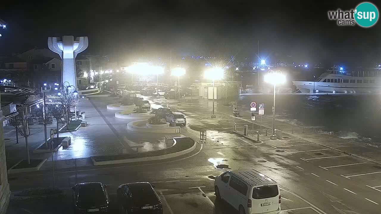 Vodice web kamera – marina i riva