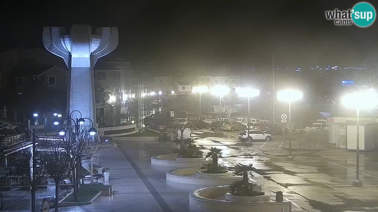 Vodice webcam live – front de mer