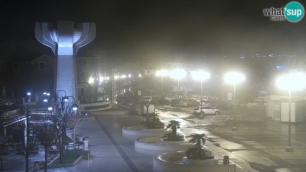 Vodice webcam live – front de mer