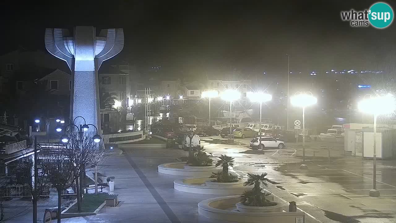 Vodice Live webcam – marina and  seafront
