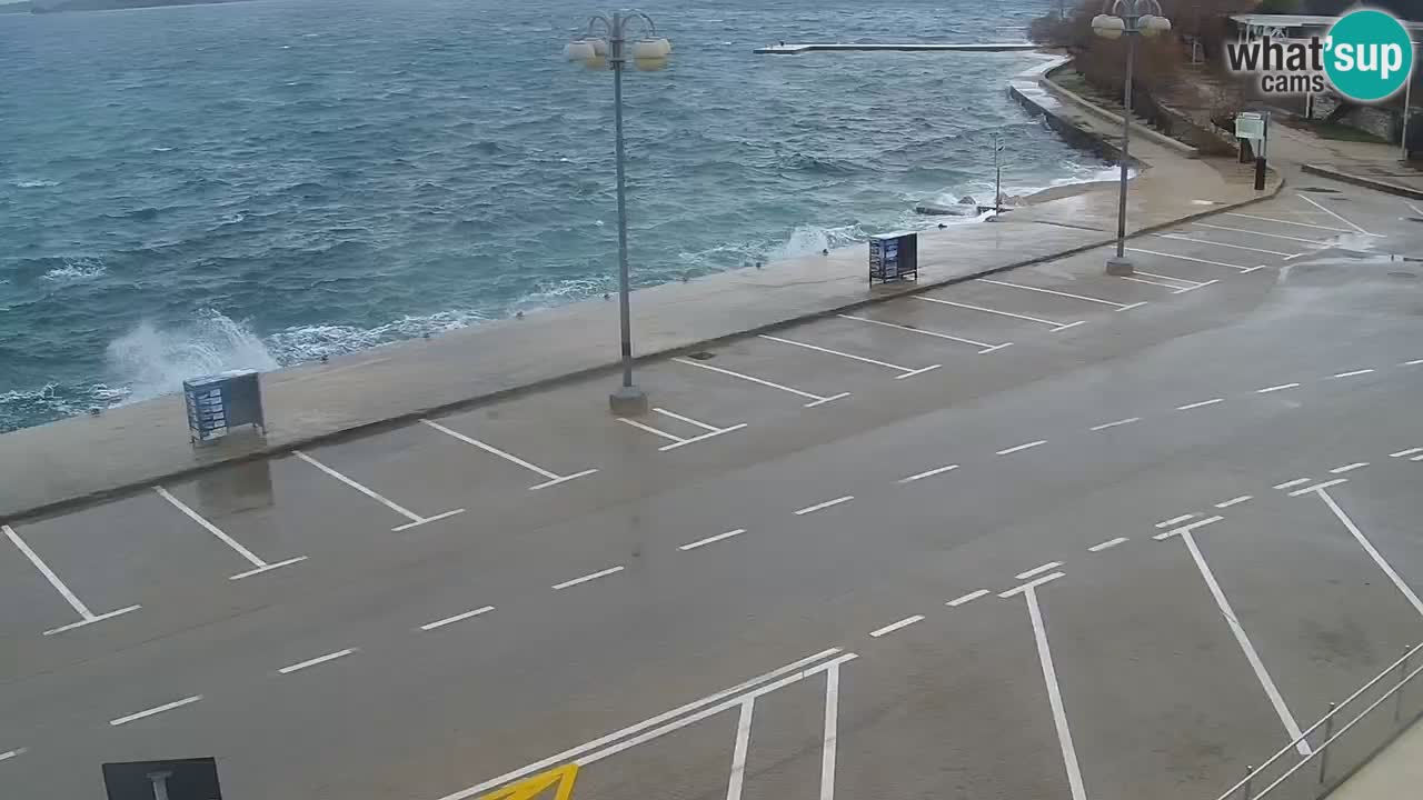 Vodice Live webcam – marina and  seafront