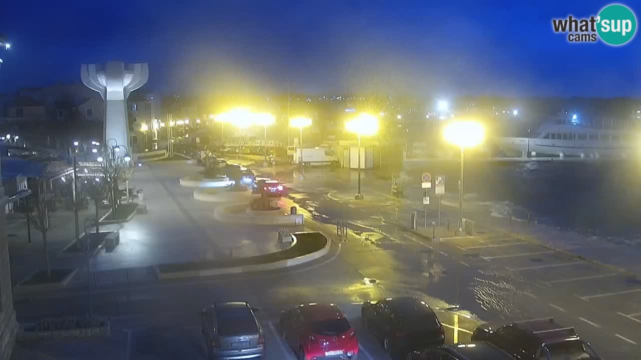 Vodice Live webcam – marina and  seafront