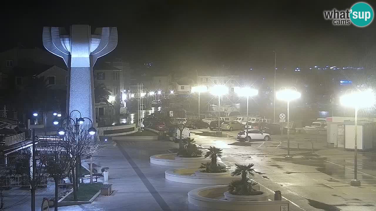 Vodice webcam live – front de mer