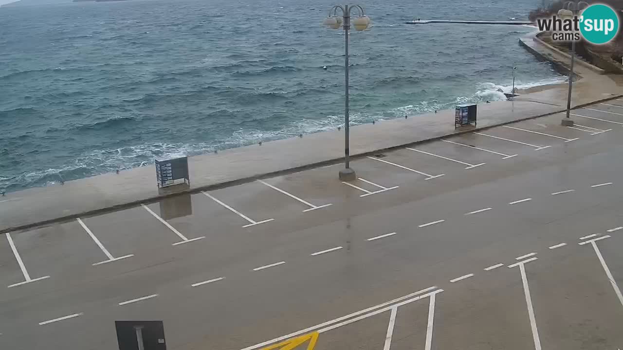 Vodice Live webcam – marina and  seafront