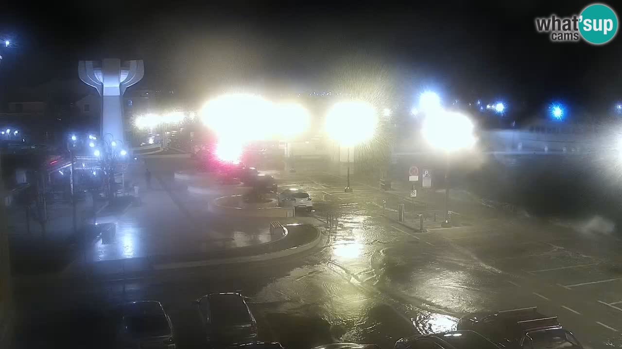 Vodice Live webcam – marina and  seafront