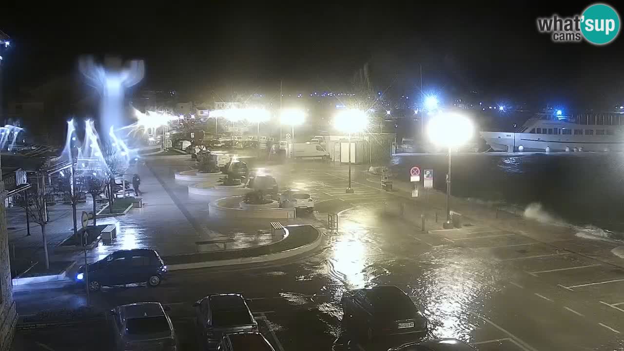 Vodice webcam live – front de mer