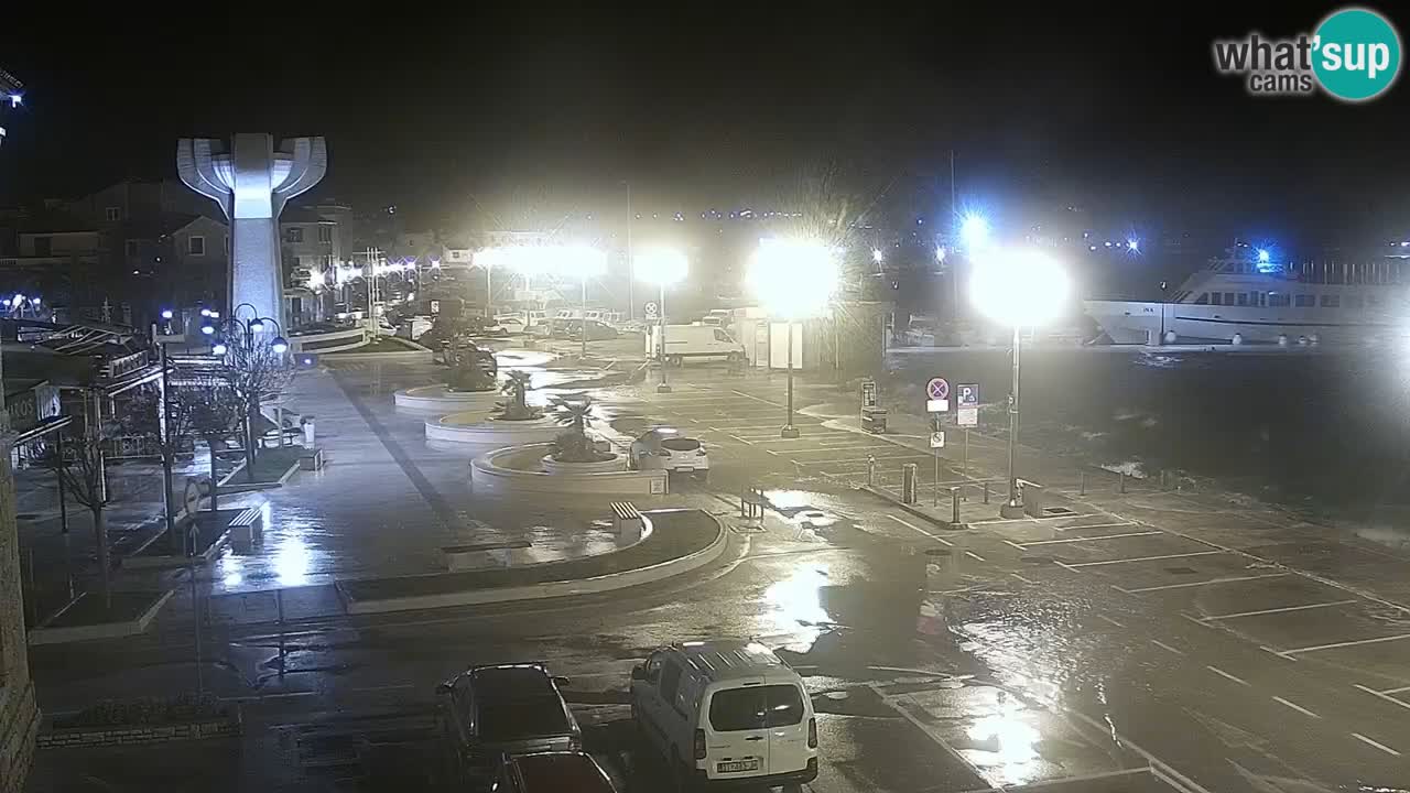 Vodice web kamera – marina i riva