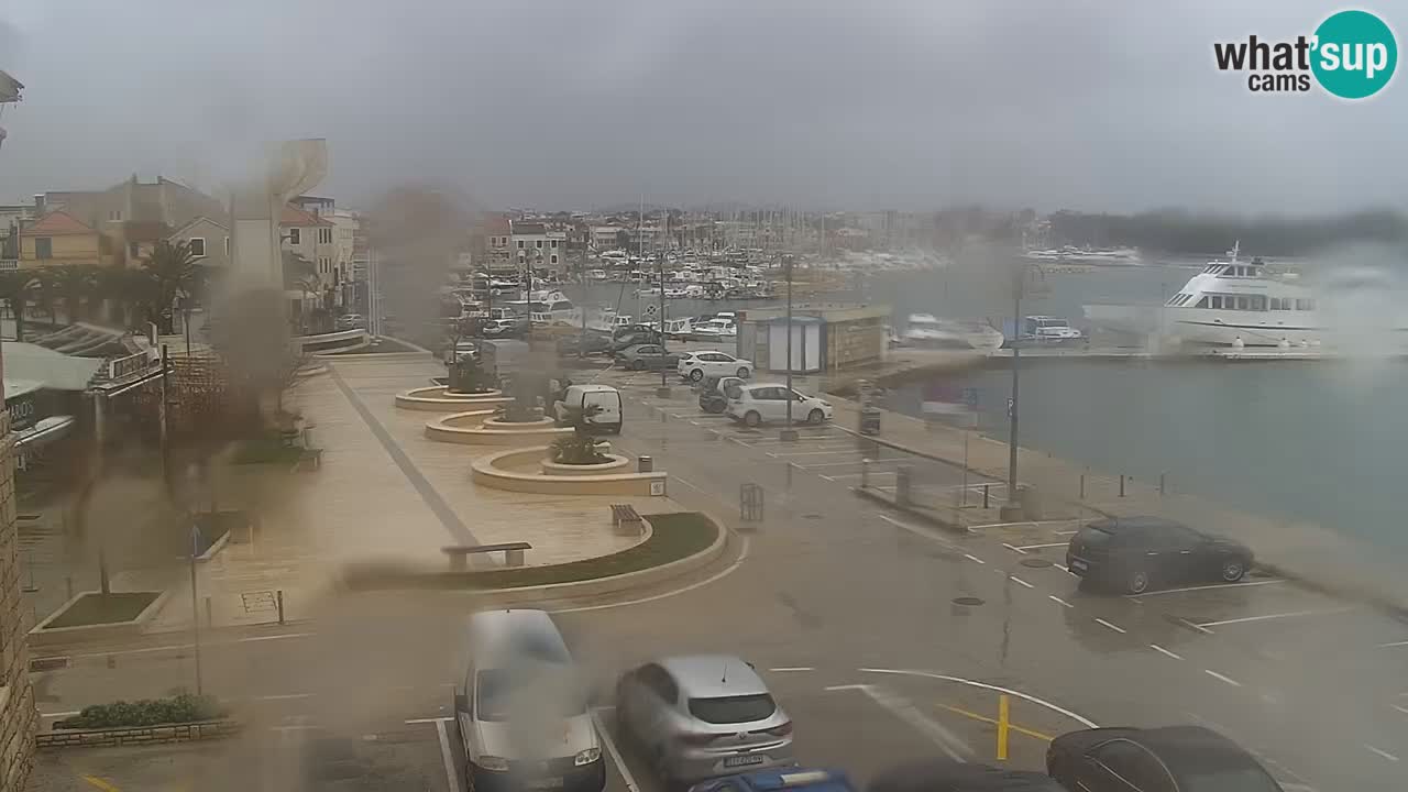 Vodice Live webcam – marina and  seafront