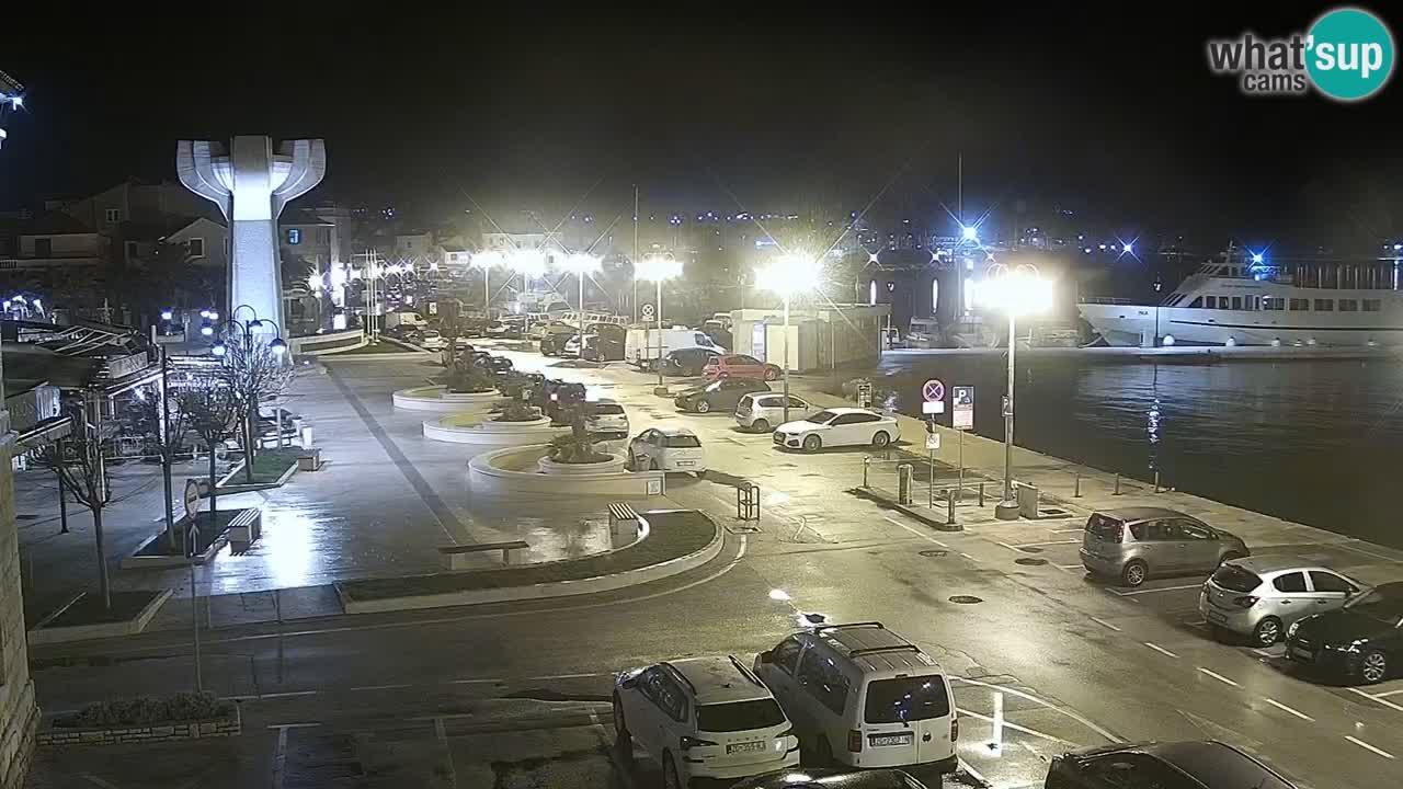 Vodice Live webcam – marina and seafront