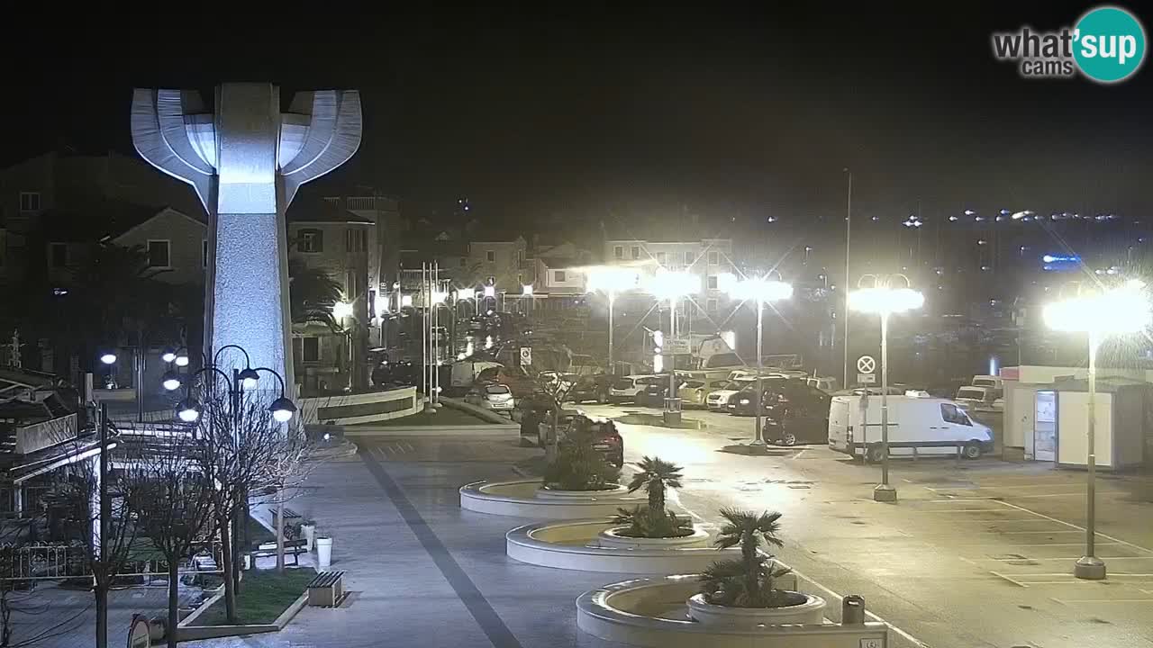 Vodice Live webcam – marina and  seafront