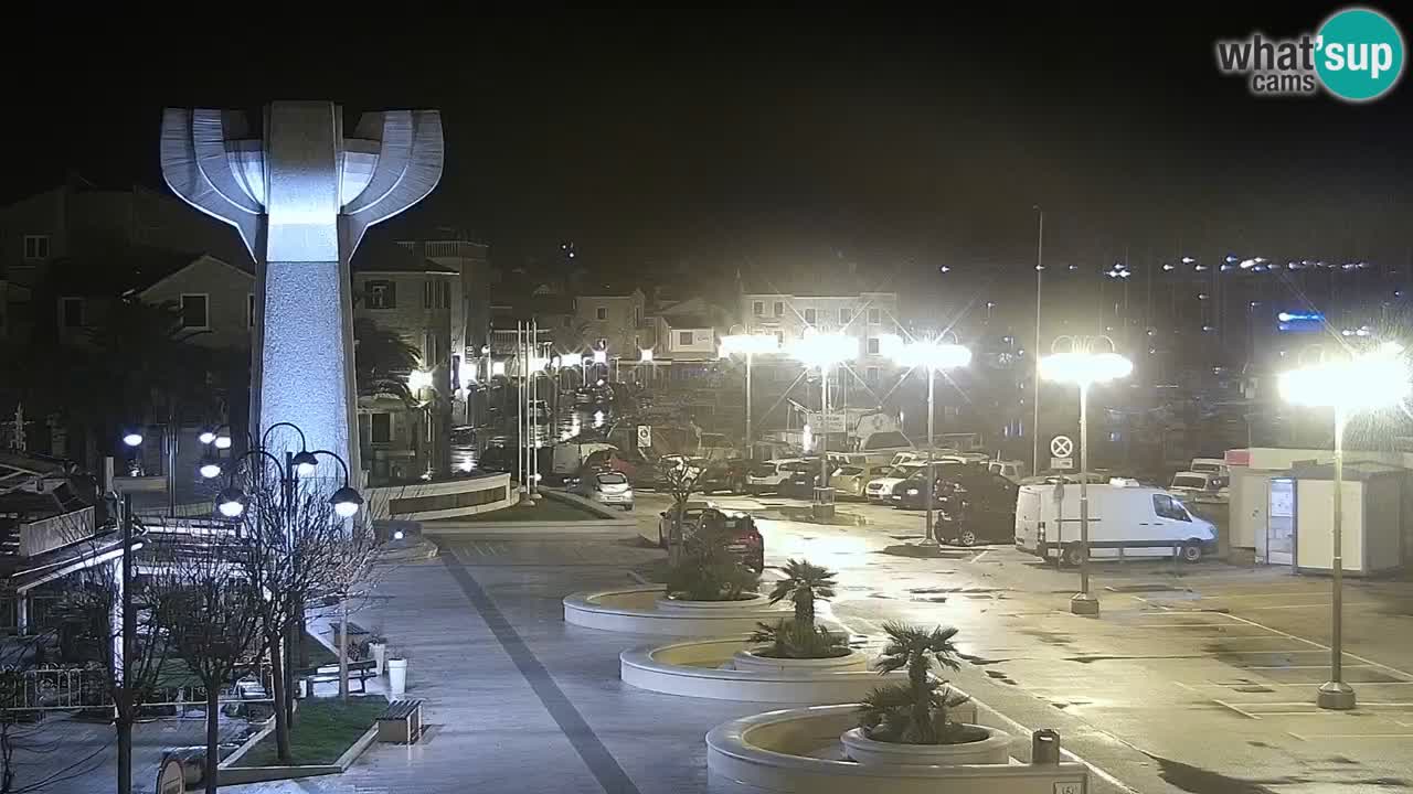 Vodice Live webcam – marina and  seafront
