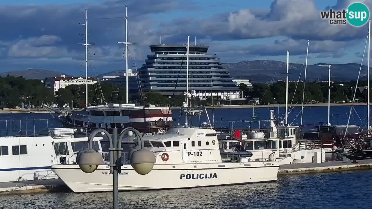 Vodice Live webcam – marina and  seafront