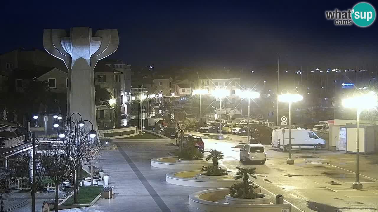 Vodice web kamera – marina i riva