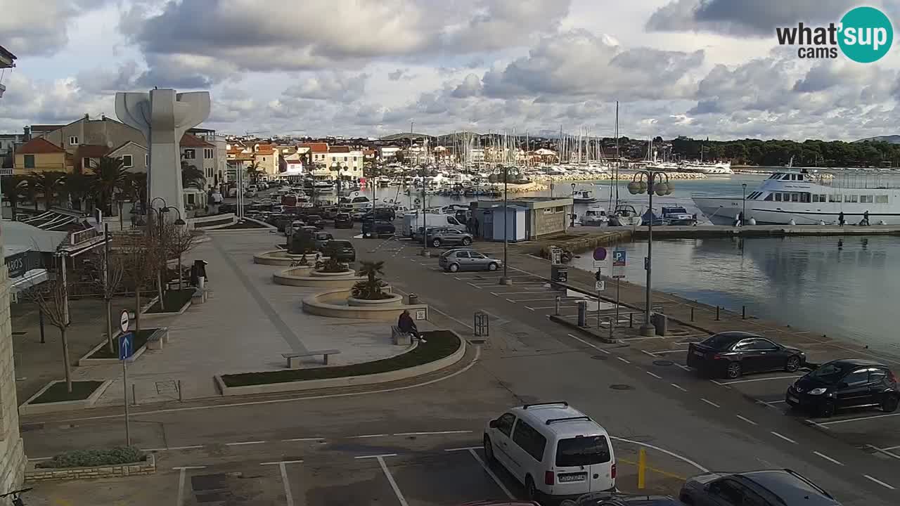 Vodice Live webcam – marina and  seafront