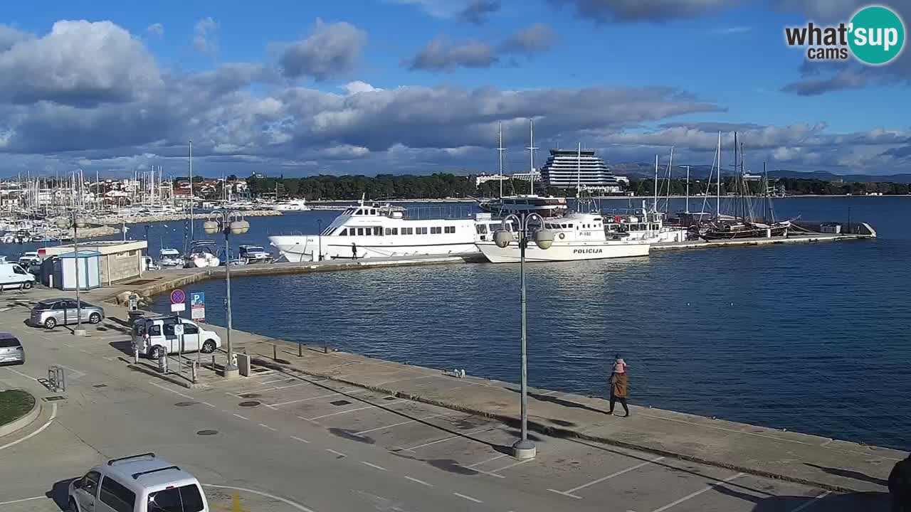 Vodice Live webcam – marina and  seafront