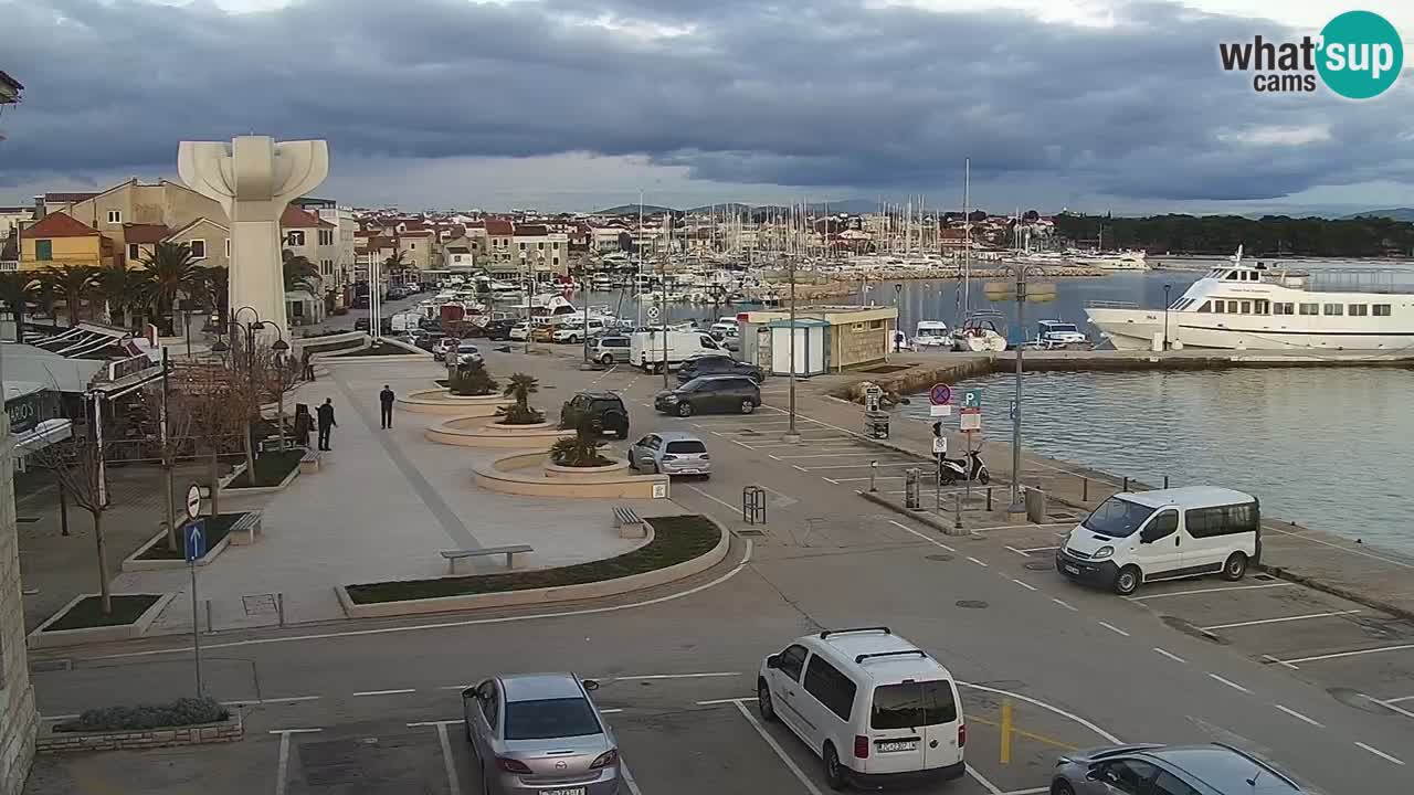 Vodice Live webcam – marina and  seafront