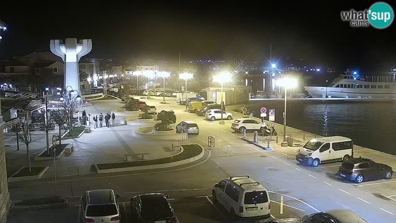 Vodice Live webcam – marina and  seafront