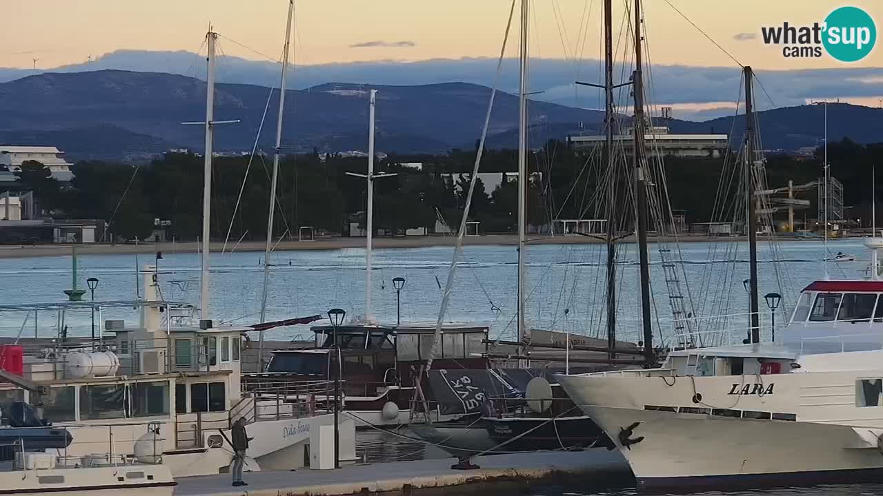 Vodice Live webcam – marina and  seafront