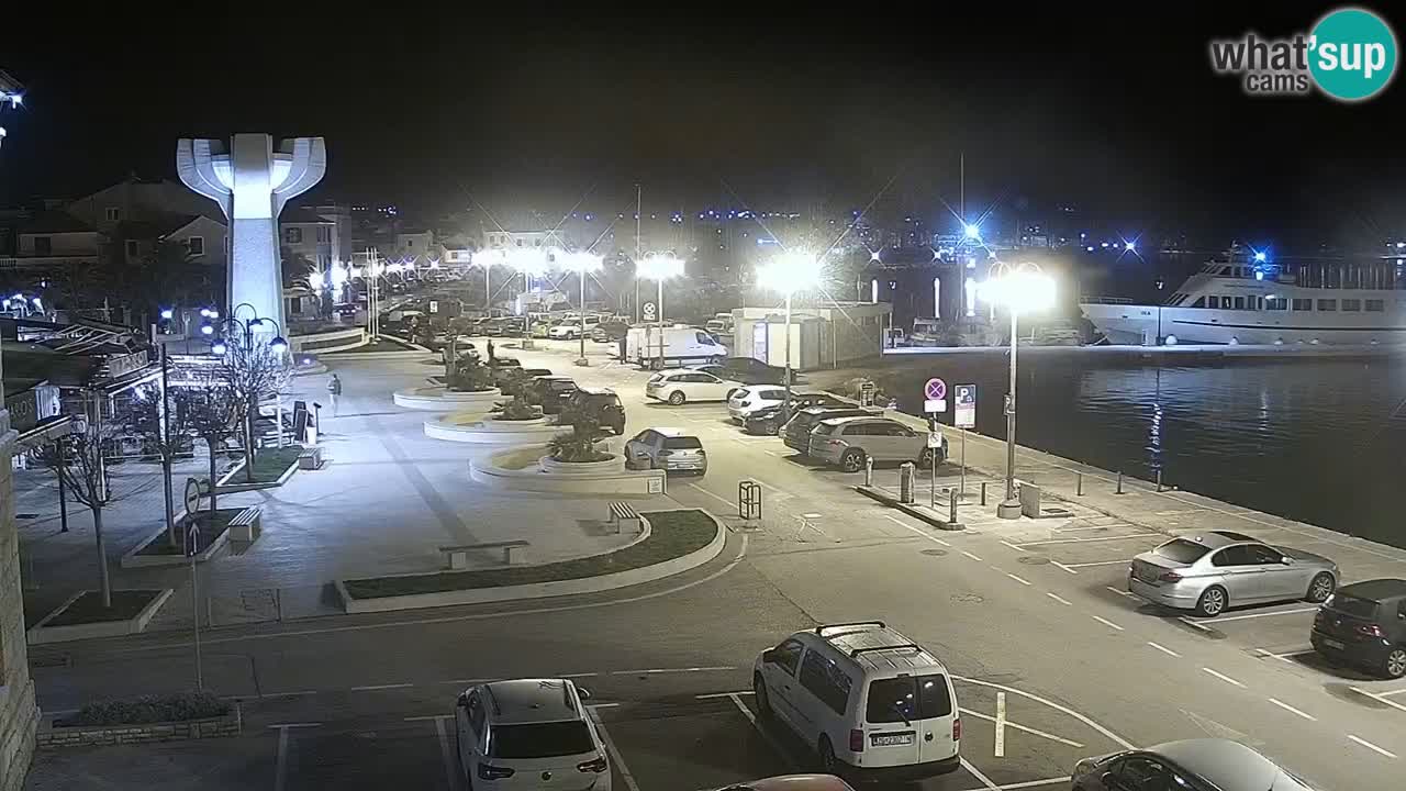 Vodice Live webcam – marina and  seafront