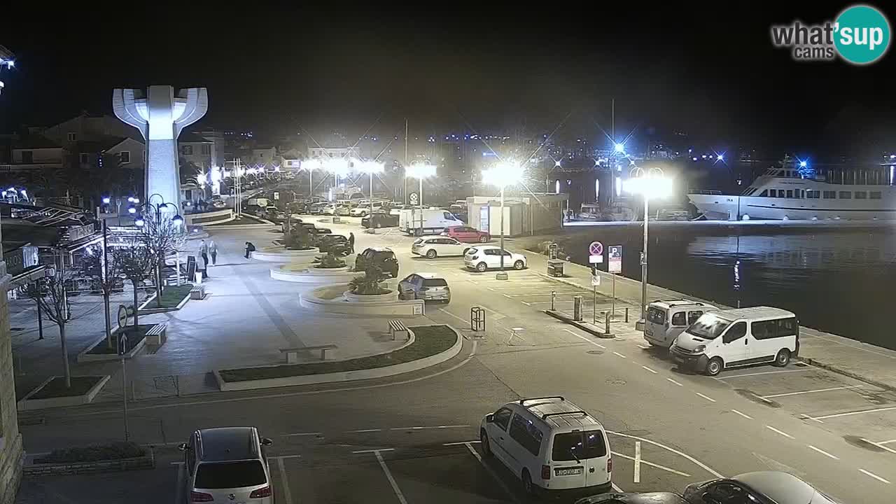 Vodice spletna kamera – marina in riva
