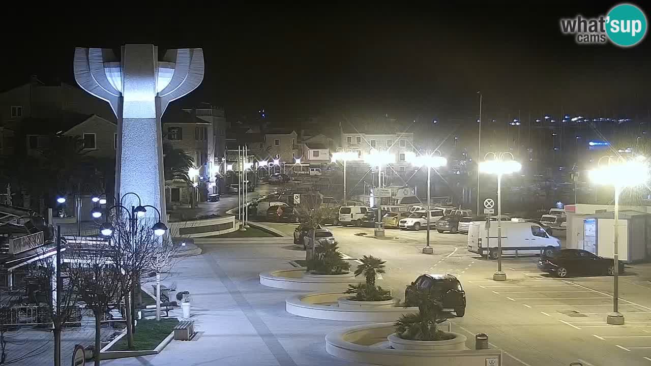 Vodice Live webcam – marina and  seafront