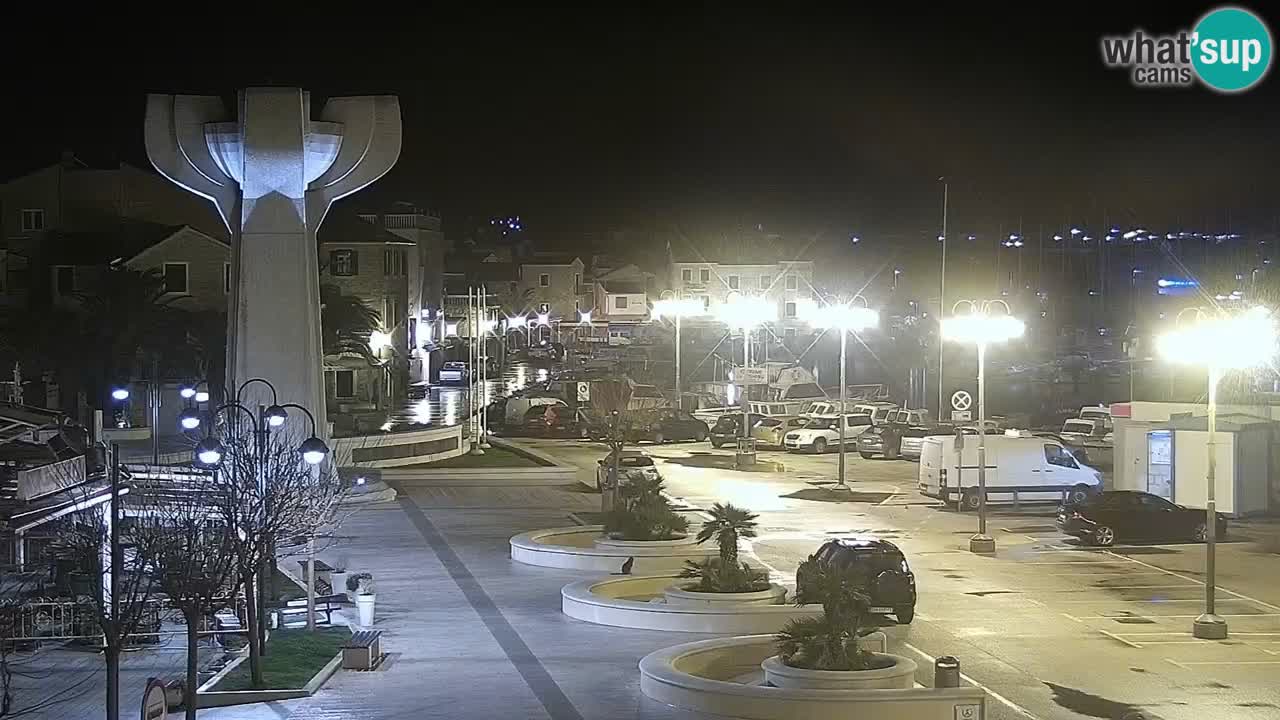 Vodice Live webcam – marina and  seafront