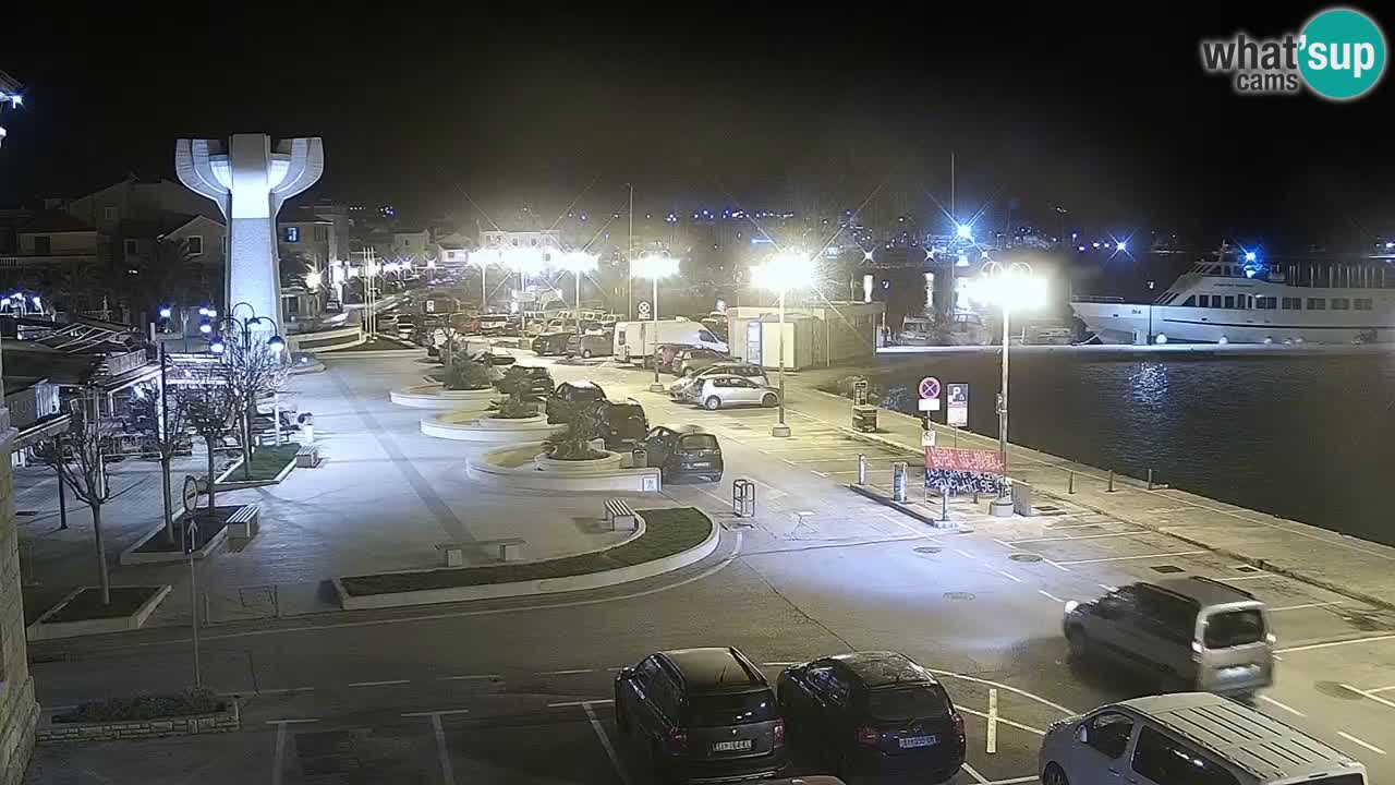 Vodice Live webcam – marina and  seafront