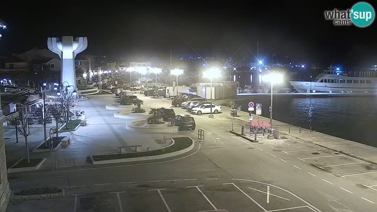 Vodice Live webcam – marina and  seafront