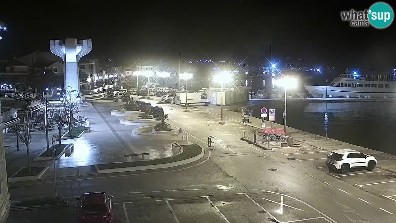 Vodice Live webcam – marina and  seafront