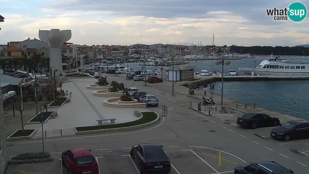 Vodice Live webcam – marina and  seafront