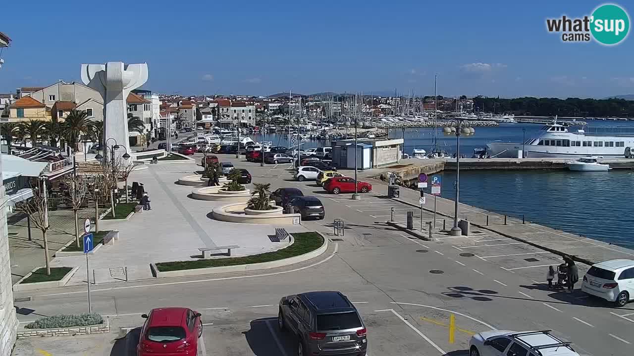 Vodice Live webcam – marina and  seafront
