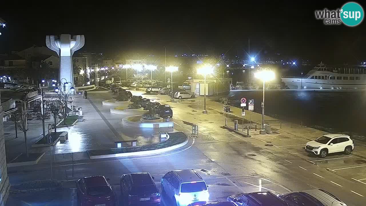 Vodice Live webcam – marina and  seafront
