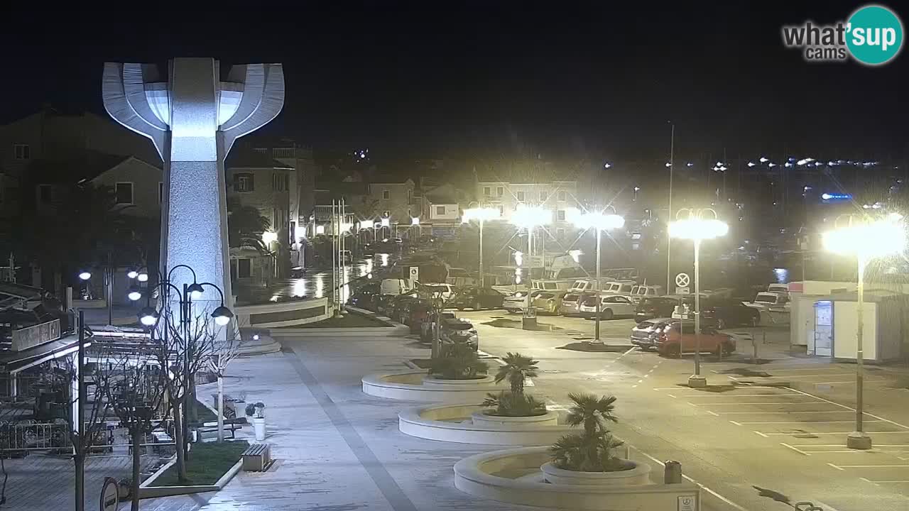 Vodice Live webcam – marina and  seafront