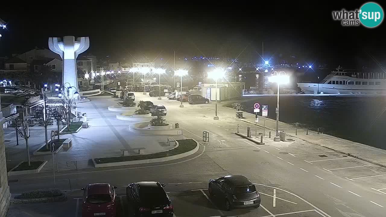 Vodice Live webcam – marina and  seafront