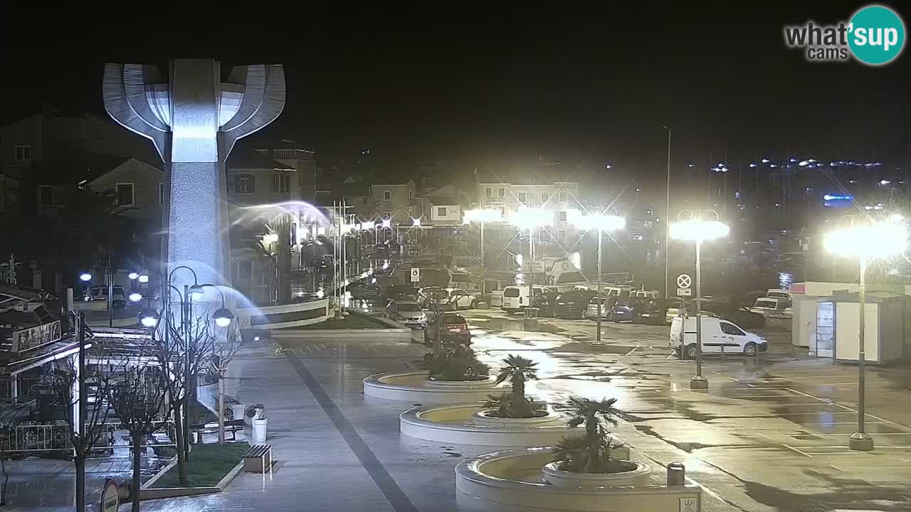 Vodice Live webcam – marina and  seafront