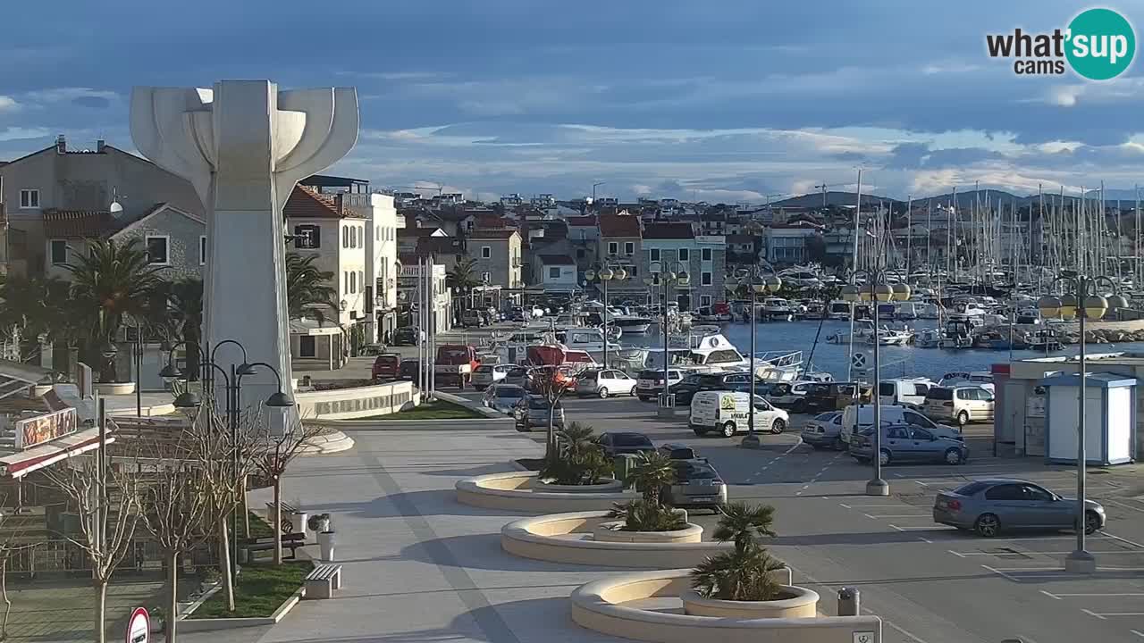 Vodice Live webcam – marina and  seafront