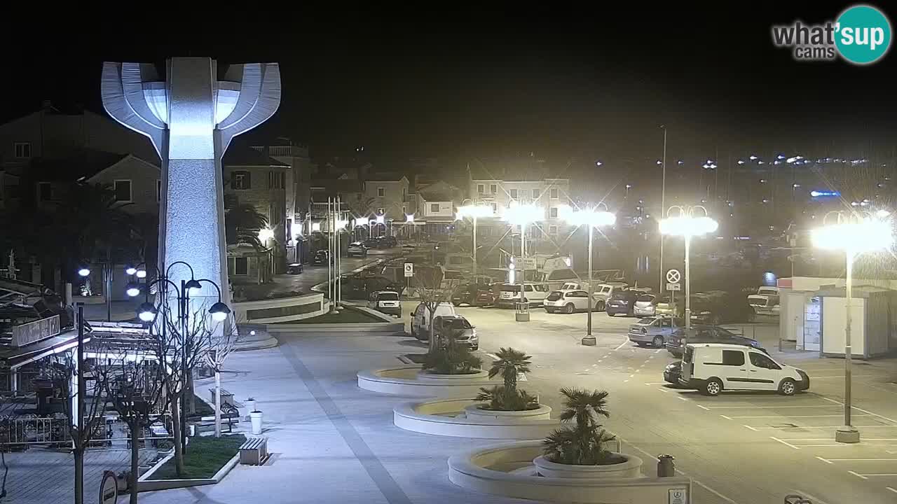 Vodice Live webcam – marina and  seafront